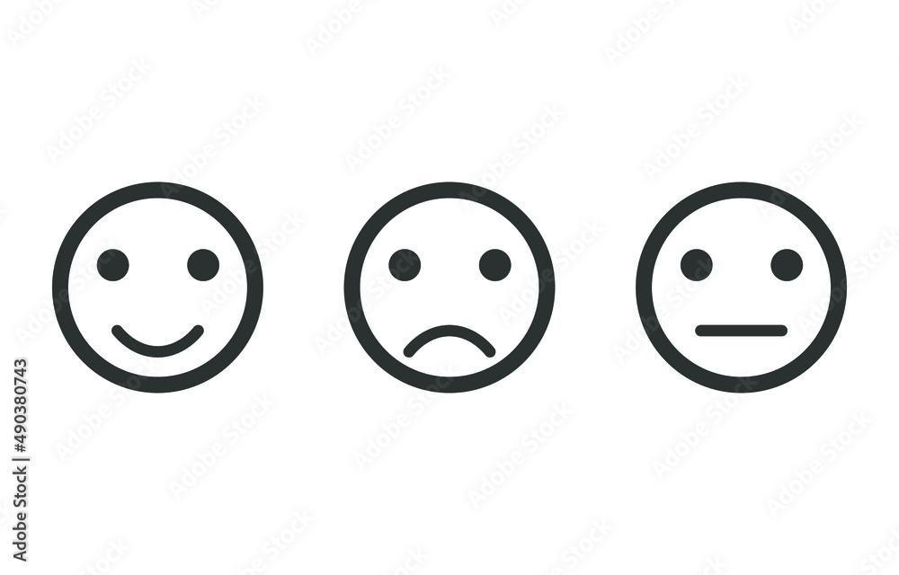 good mood, bad mood emojies vector set good mood, bad mood emojies vector set