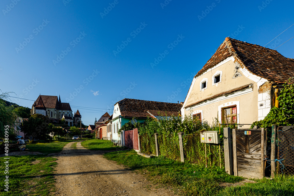 The old saxon village of Biertan in Romania	