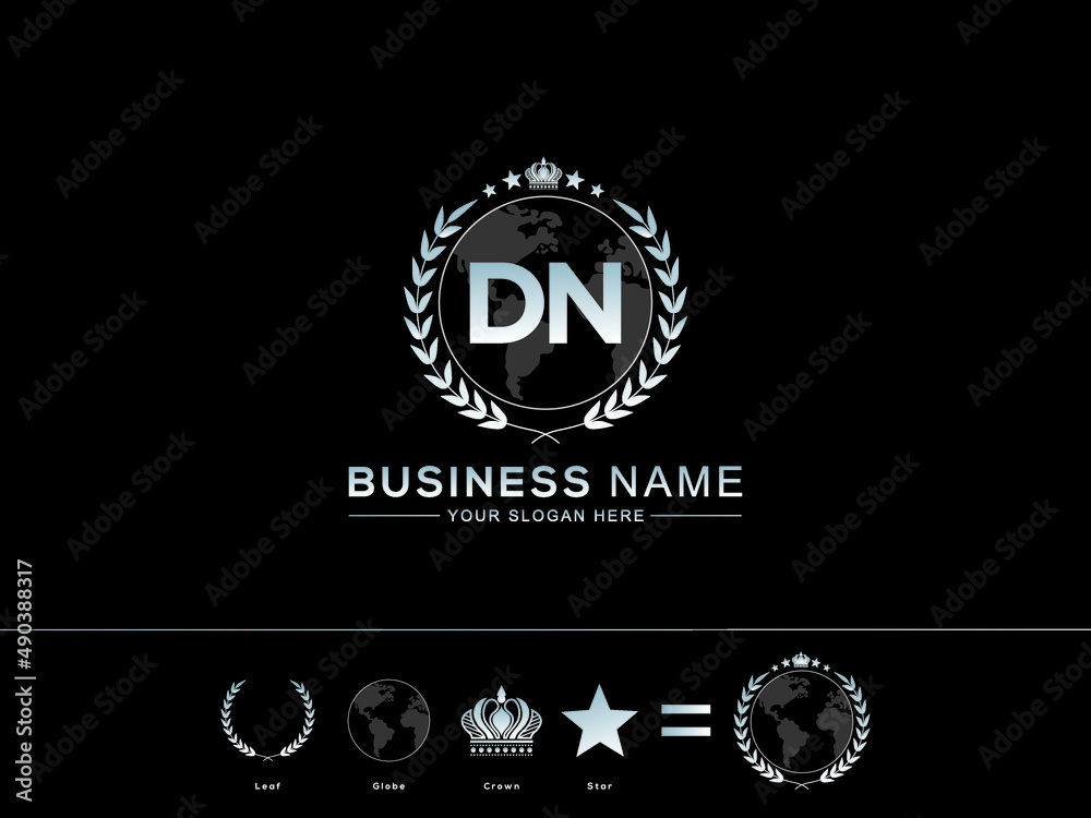 Custom Interlocking DN ND Wedding Monogram Logo Printable Digital Download  - Etsy