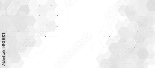 Foto Abstract design element with hexagons shape