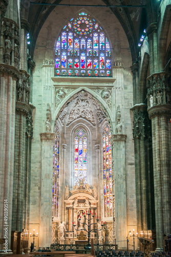 Milan Cathedral in Lombardy, Italy.