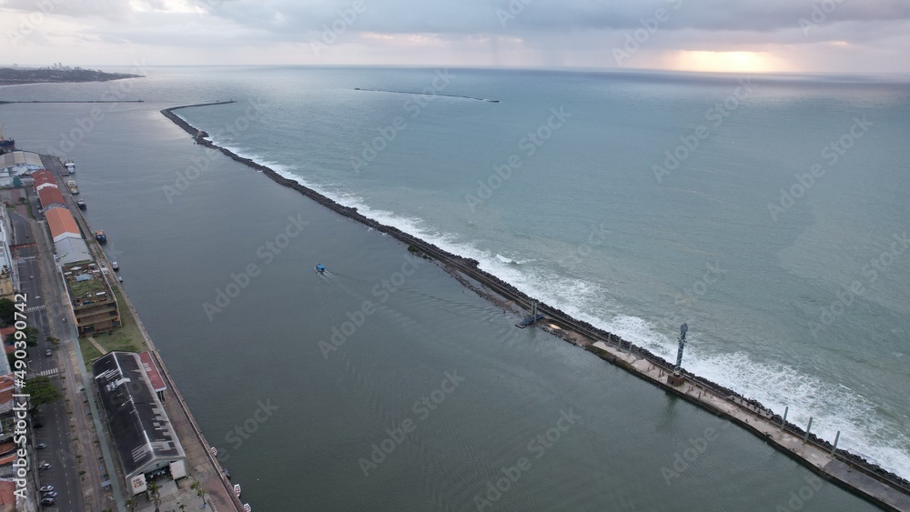 Aerial view of Recife, Pernambuco state, Brazilian Northeast