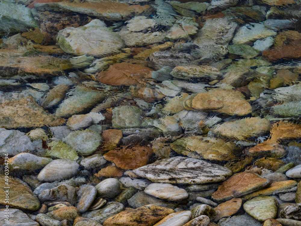 Beach rocks abstract on Pebble Island, Falkland Islands