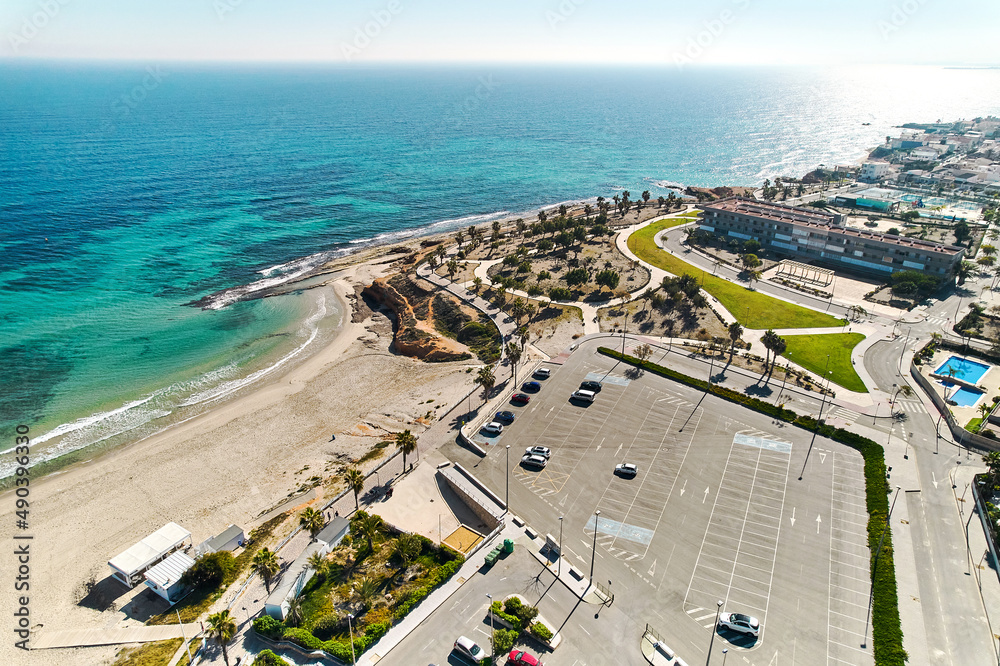 Aerial view Mil Palmeras. Costa Blanca, Province of Alicante. Spain