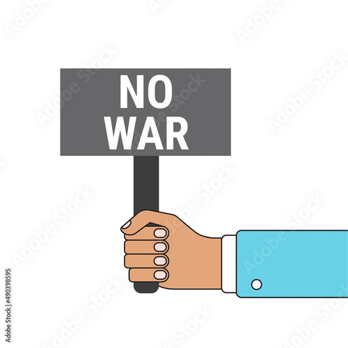 Hand holds poster