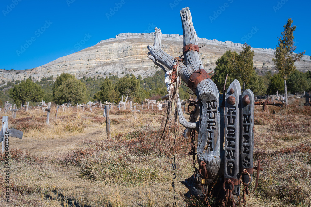 Sad Hill Cemetery (Location of the famous Spaghetti Western). Burgos, Castilla y Leon, Spain
