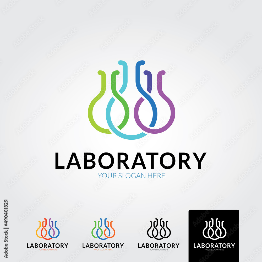 Minimal laboratory logo template - vector Minimal laboratory logo template - vector