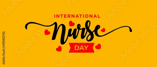 International Nuse day typography 