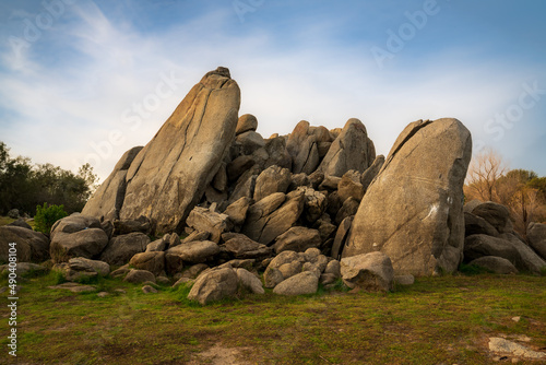 Granite Rocks near lake shore.