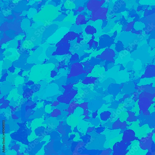 Abstract background blue and blue paint strokes.
