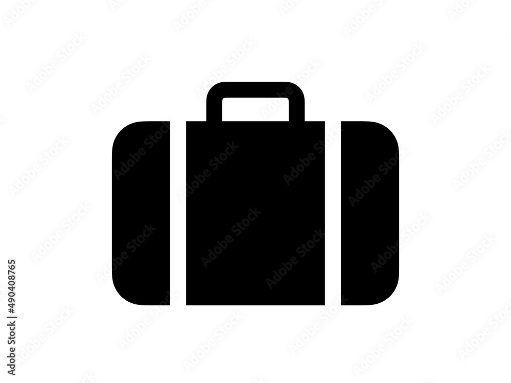 旅行カバンアイコン:黒 旅行カバンアイコン:黒