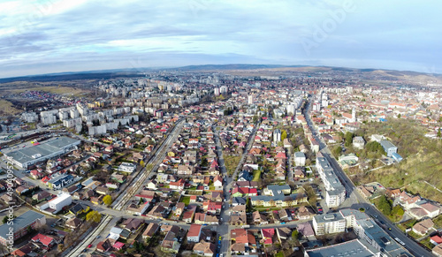 aerial view of Targu Mures city - Romania