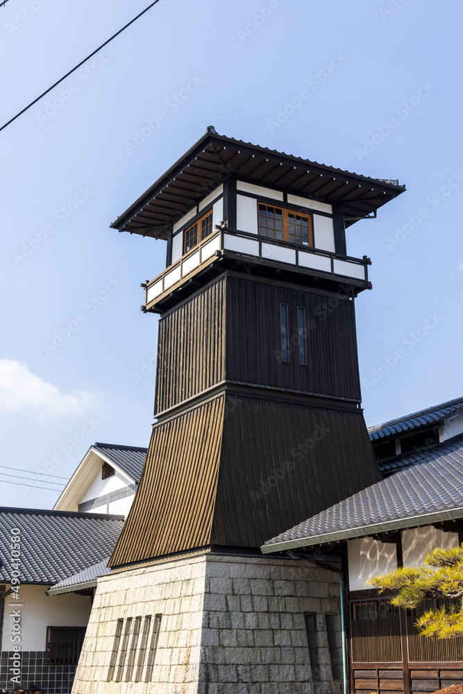 日本の岡山県矢掛町の古くてとても美しい建物