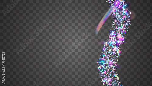 Cristal Background. Party Element. Webpunk Art. Light Texture. Kaleidoscope Glare. Retro Vaporwave Template. Fantasy Foil. Pink Blur Glitter. Purple Cristal Background