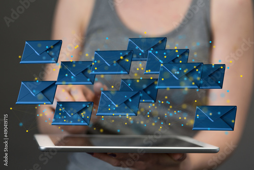 Hand holding using mobile p...