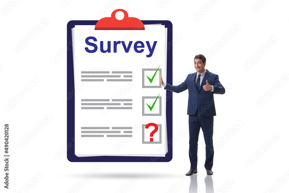 Survey questionnaire with tick boxes Survey questionnaire with tick boxes