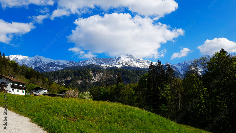 Wandern in Bayern Alpen, Bavaria, Deutschland, Europe.