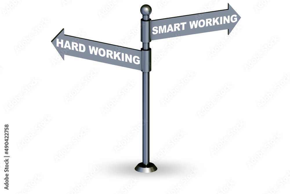 Crossroads of working smart or hard Crossroads of working smart or hard