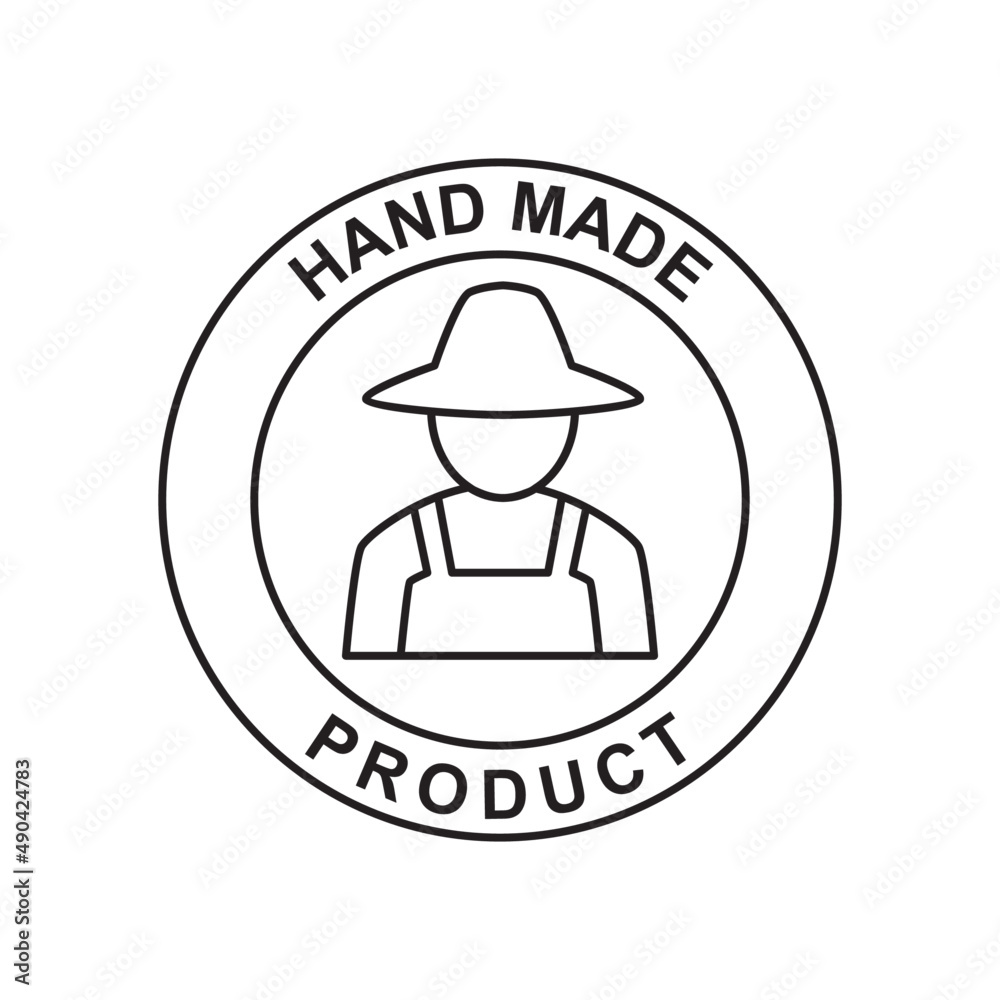 Direct from farmer label icon in black line style icon, style isolated on white background