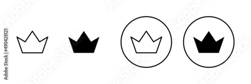 Free Download Crown icons set. crown sign and symbol - GFXLoad