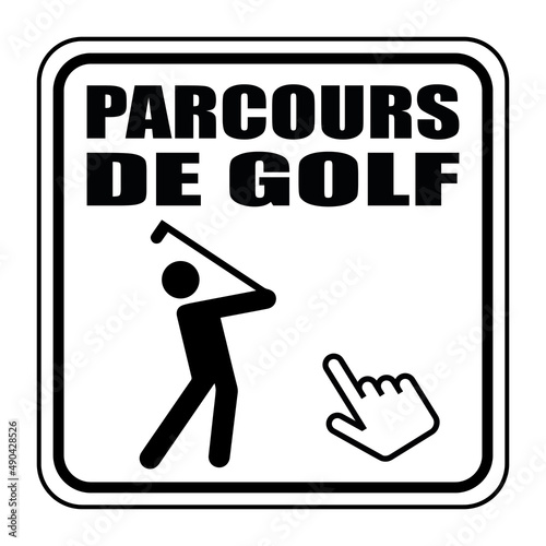 Logo parcours de golf.