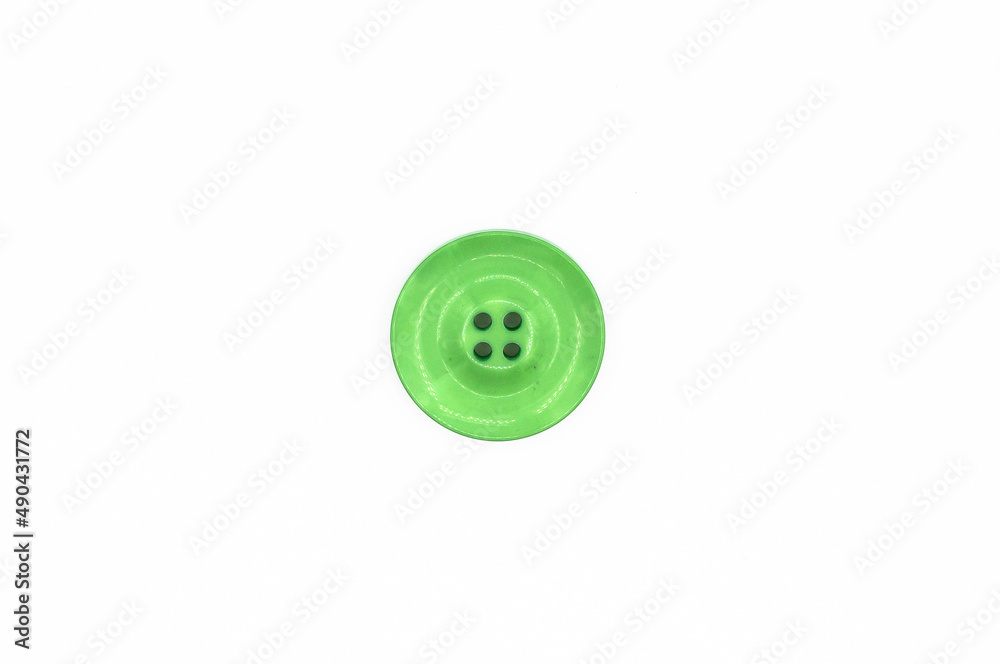 green button on a white background. each is filmed separately. Isolate green button on a white background. each is filmed separately. Isolate