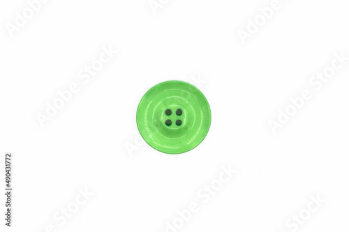 green button on a white background. each is filmed separately. Isolate