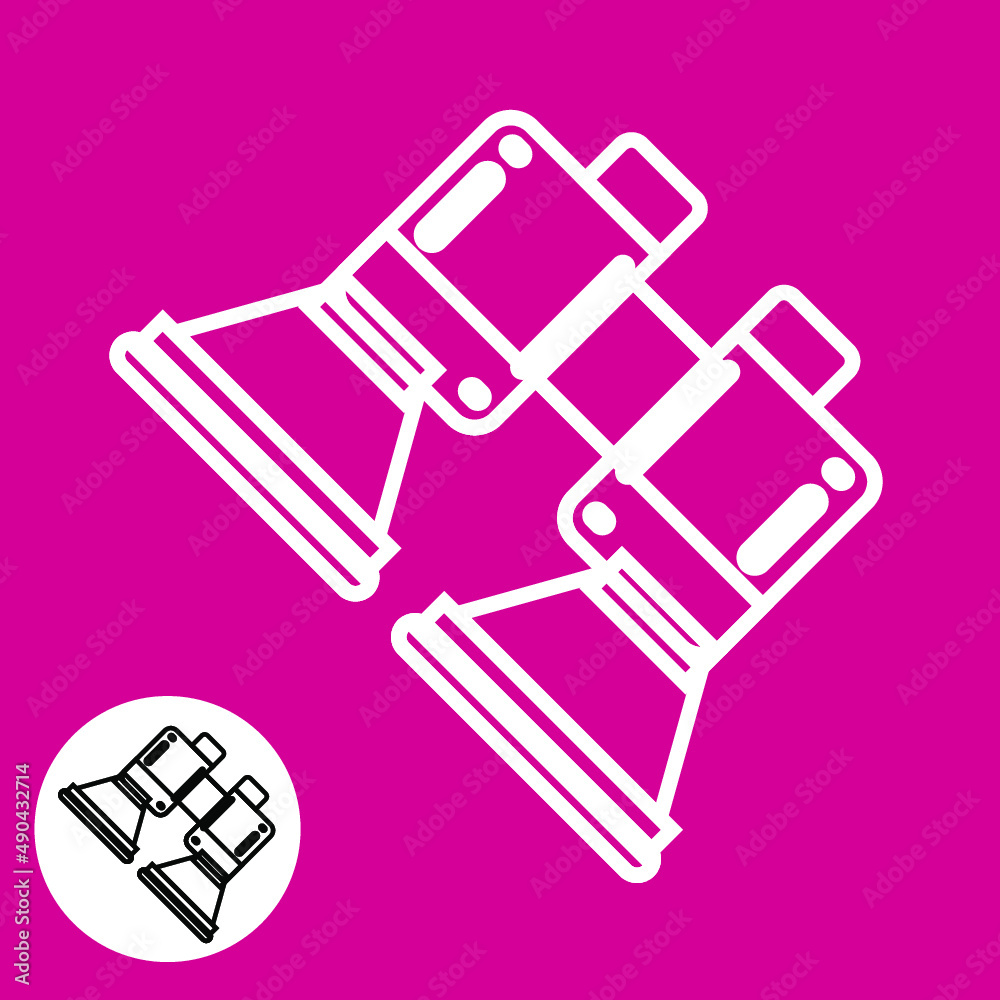 Binoculars icon and symbol vector design that can be used as icons and symbols Binoculars icon and symbol vector design that can be used as icons and symbols