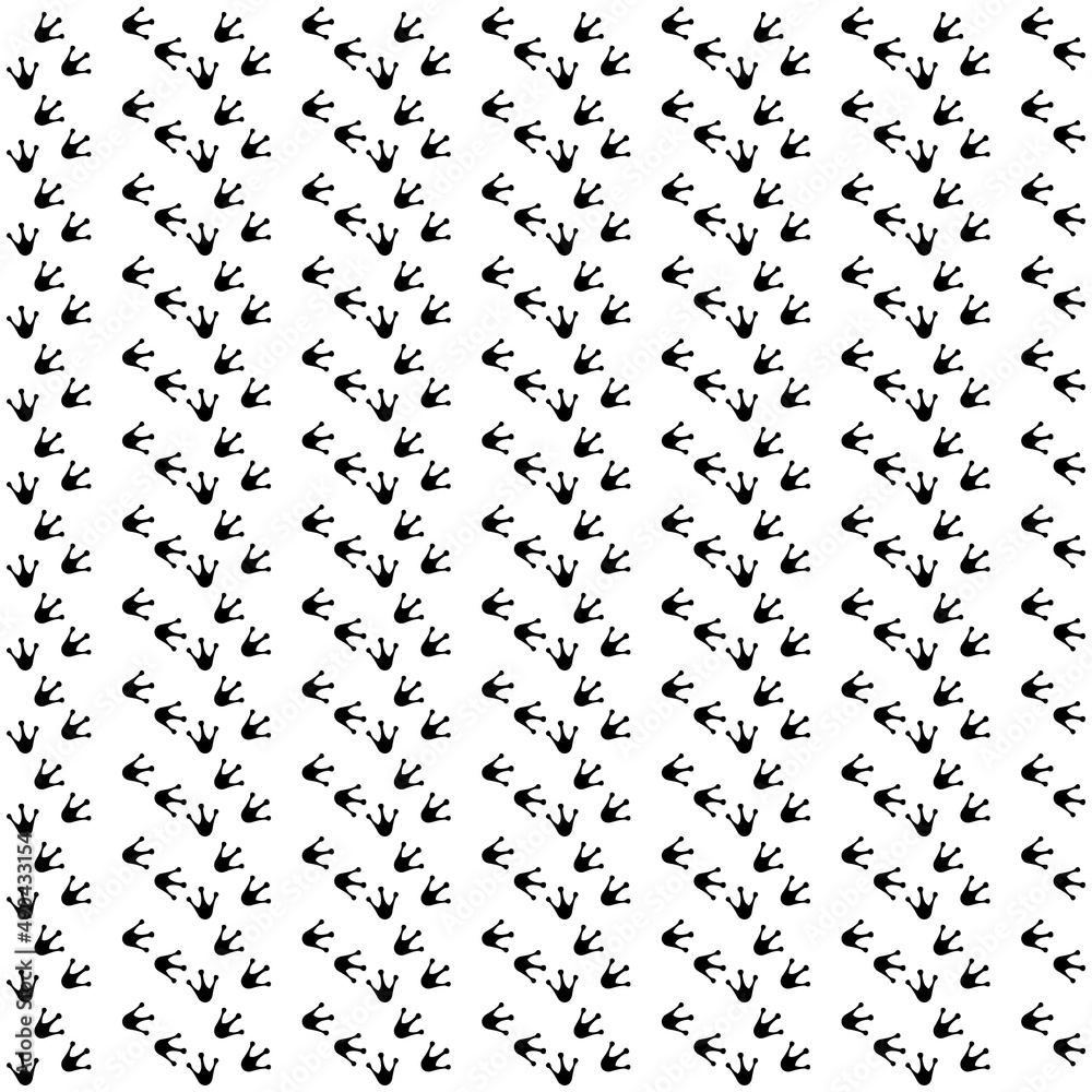 Seamless pattern with green frog footprints. Animal foot icon vector illustration. Seamless pattern with green frog footprints. Animal foot icon vector illustration.
