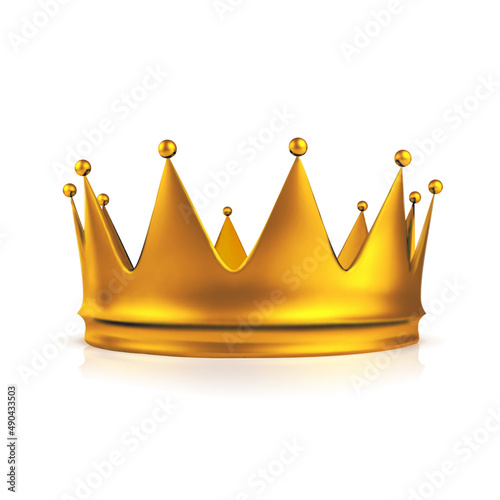 Crown illustration isolated on white background