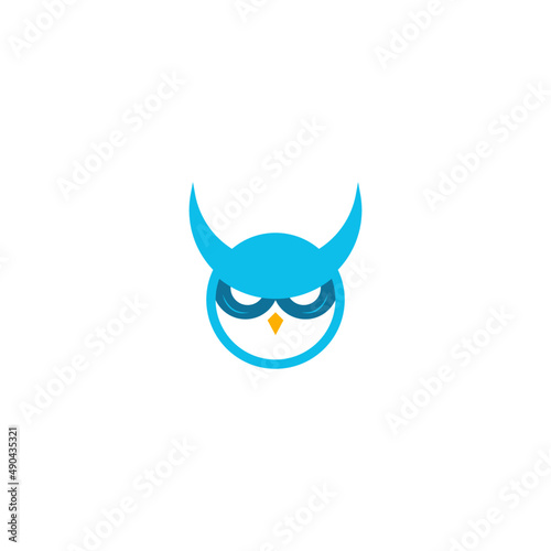 Owl devil Logo Design good for companies, schools and colleges. Vector art illustration.