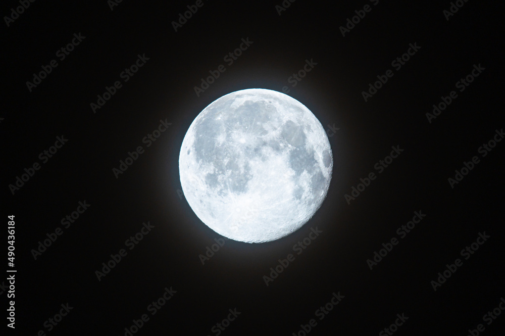 Obraz premium 満月 スーパームーン
