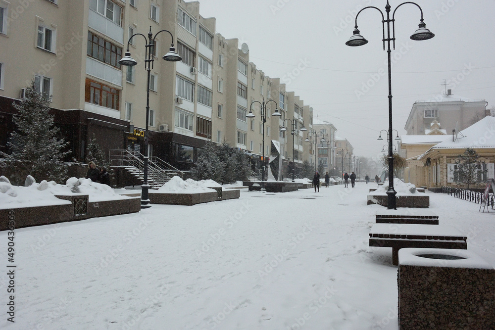 Obraz premium Siberian town Omsk, Siberian region, Russia