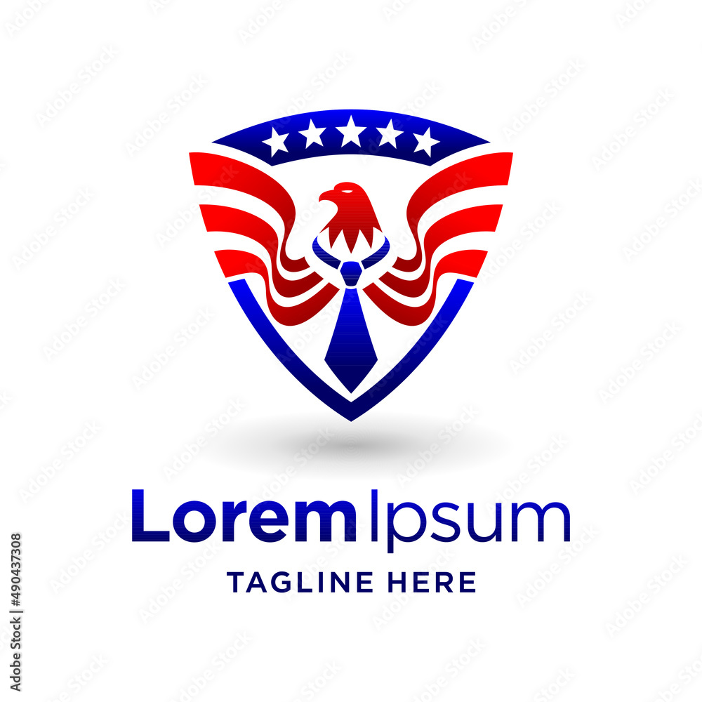 federal logo with shield concept