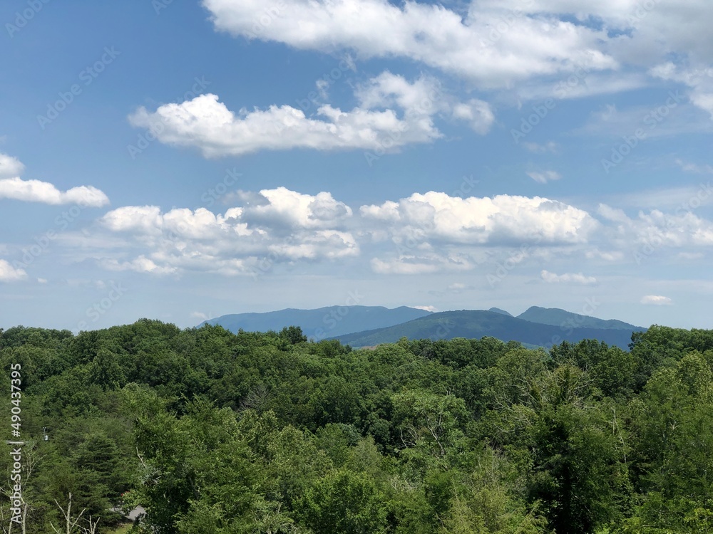 blue sky and clouds