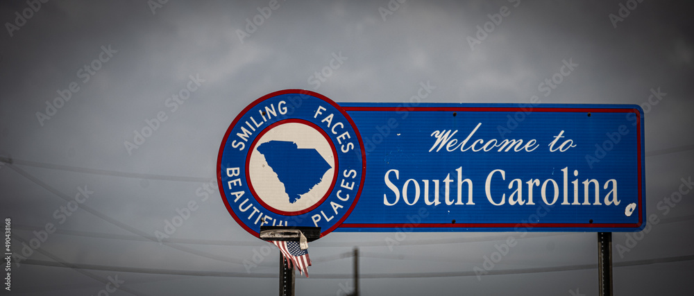 Fototapeta premium South Carolina Welcome Sign