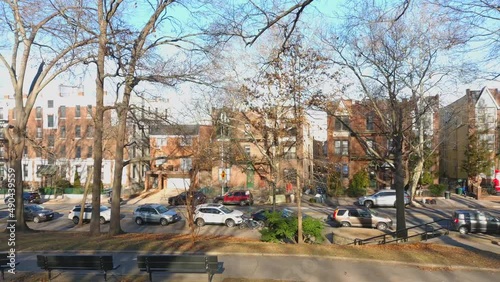 Aerial Slider Shot of Houses Near Astoria Park - Part 2