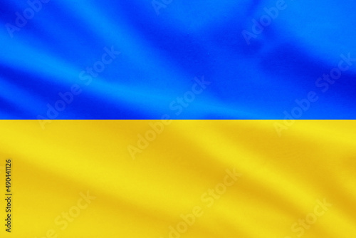 ukraine flag waving photo