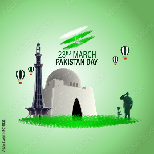 Vector illustration concept of Pakistan day