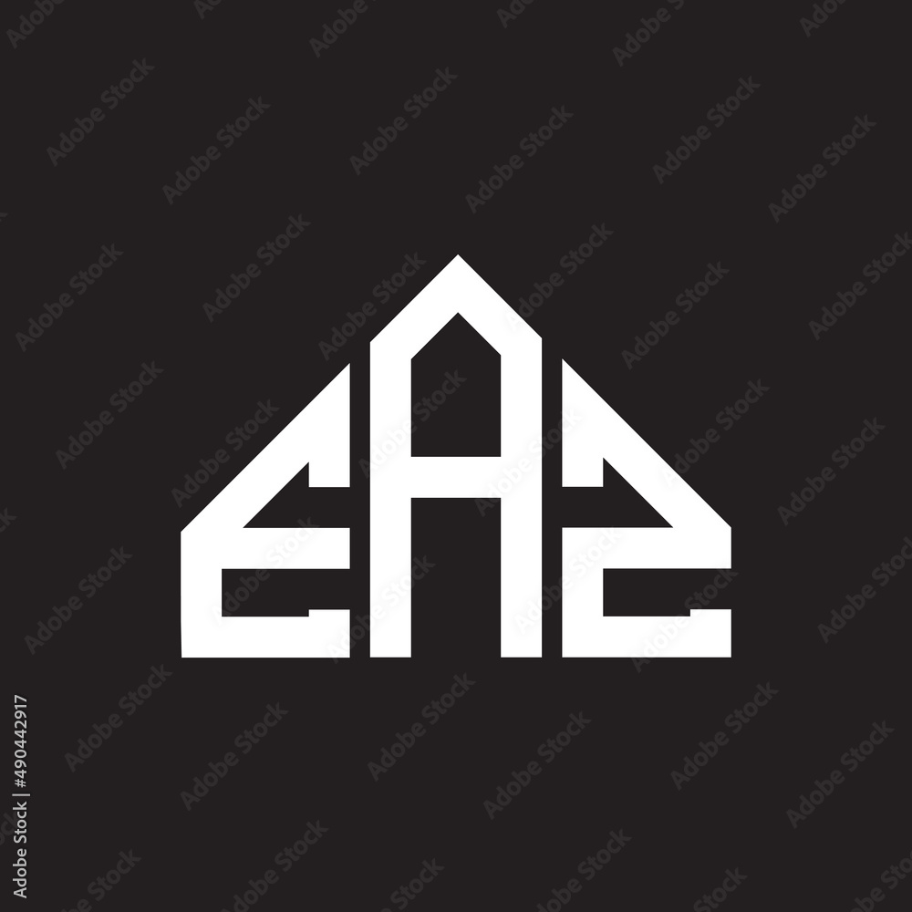 EAZ letter logo design on black background. EAZ creative initials letter logo concept. EAZ letter design. EAZ letter logo design on black background. EAZ creative initials letter logo concept. EAZ letter design.