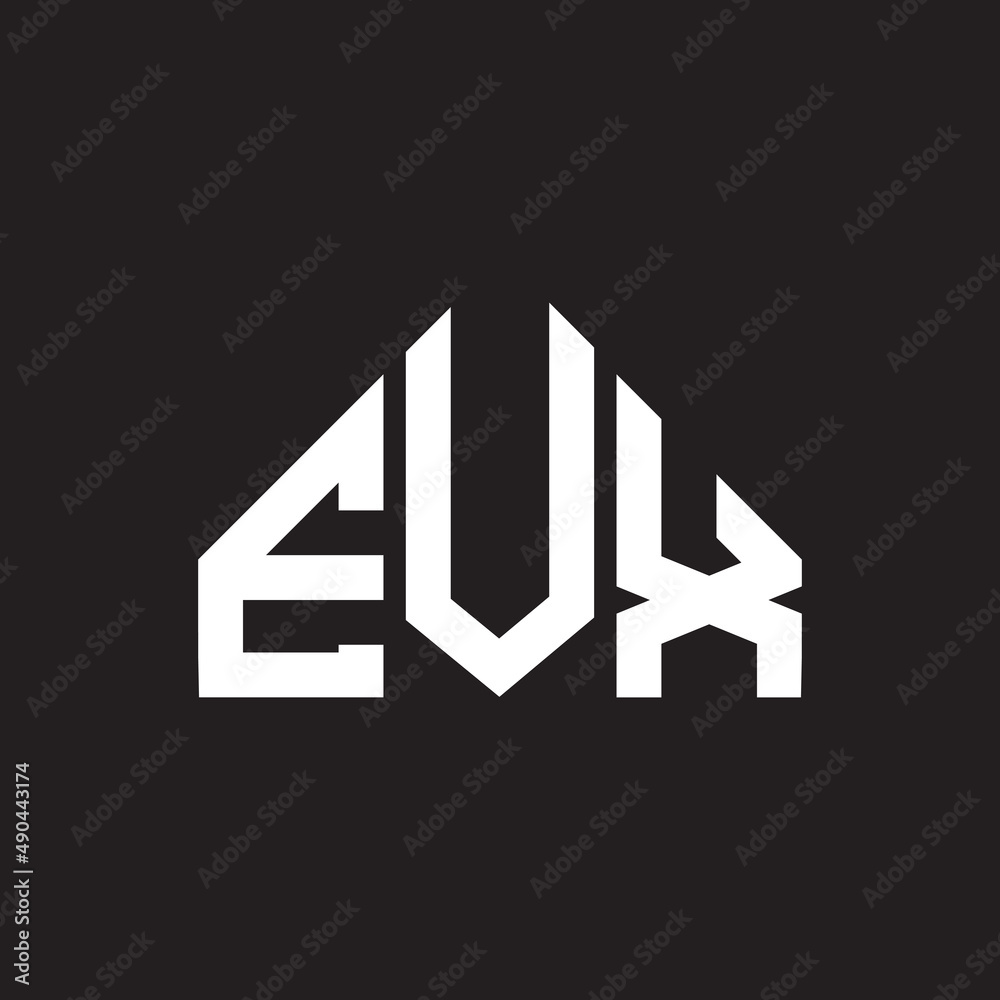 EVX letter logo design on black background. EVX creative initials letter logo concept. EVX letter design. EVX letter logo design on black background. EVX creative initials letter logo concept. EVX letter design.