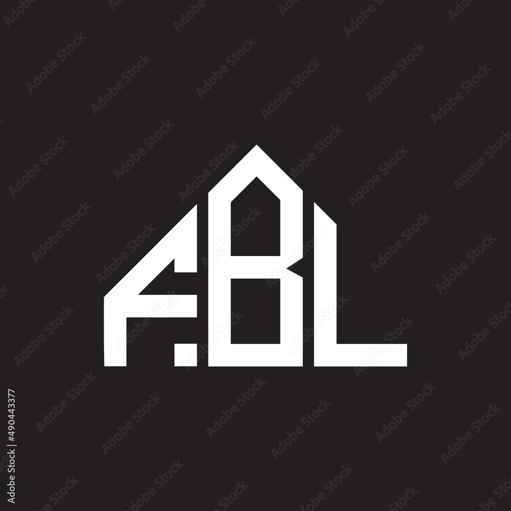 FBL letter logo design on black background. FBL creative initials letter logo concept. FBL letter design. FBL letter logo design on black background. FBL creative initials letter logo concept. FBL letter design.