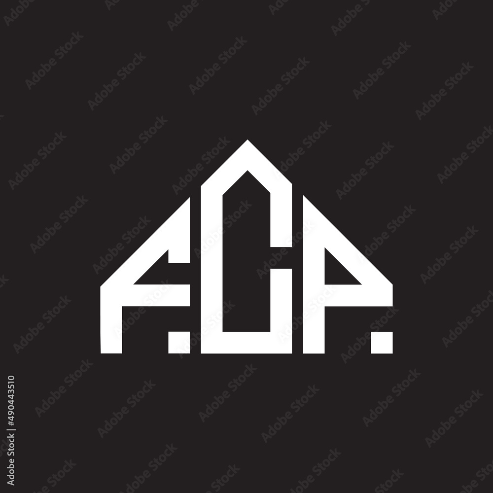FCP letter logo design on black background. FCP creative initials letter logo concept. FCP letter design. FCP letter logo design on black background. FCP creative initials letter logo concept. FCP letter design.