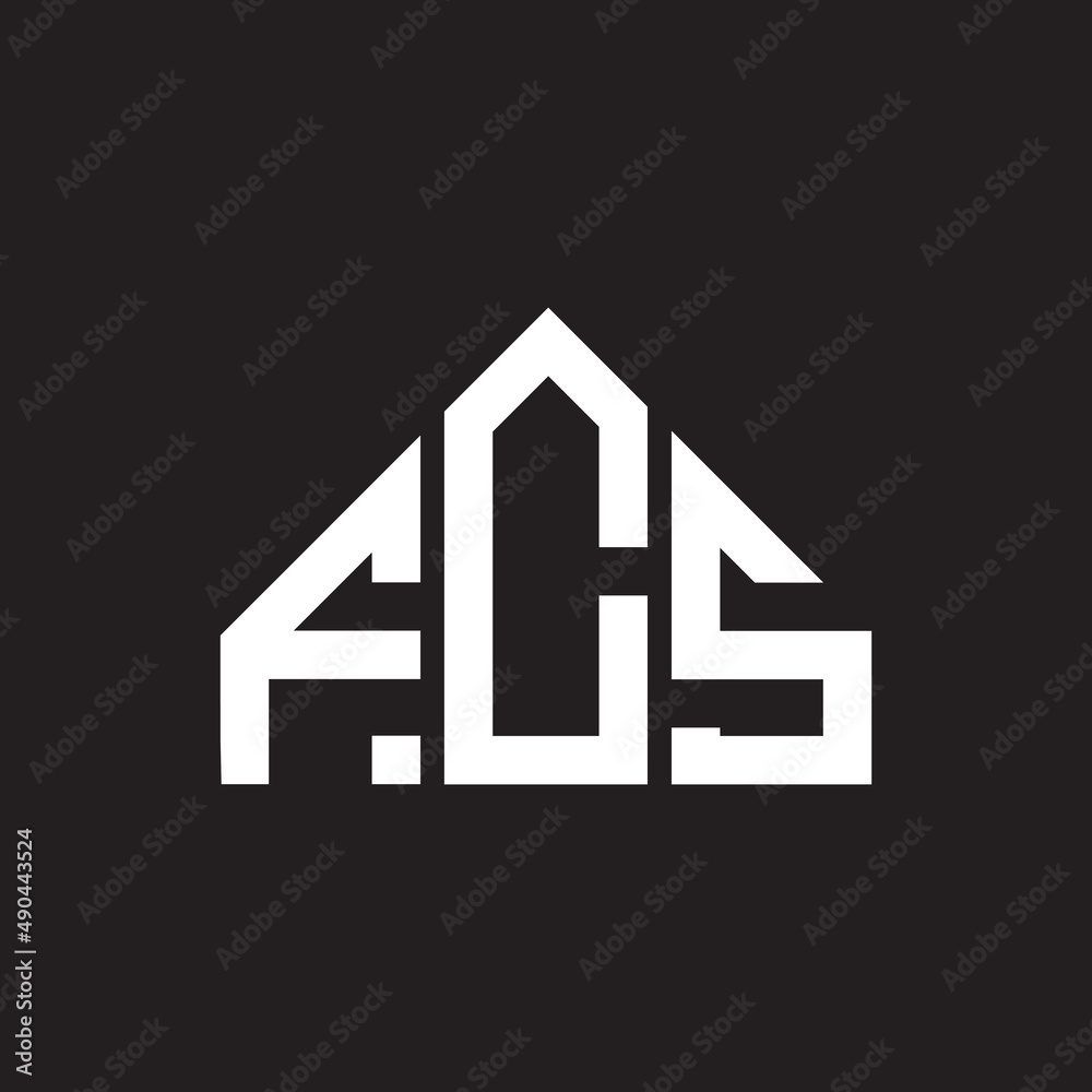 FCS letter logo design on black background. FCS creative initials letter logo concept. FCS letter design. FCS letter logo design on black background. FCS creative initials letter logo concept. FCS letter design.