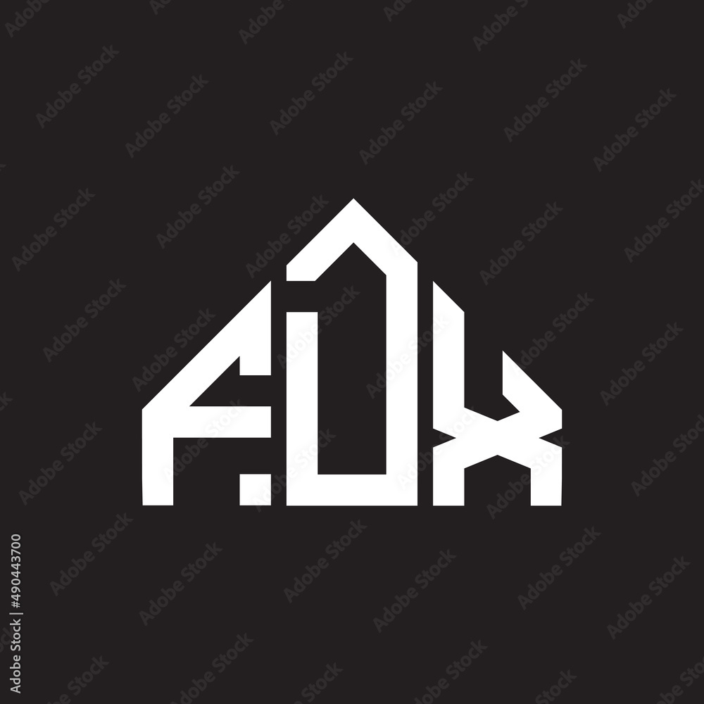 FDX letter logo design on black background. FDX creative initials letter logo concept. FDX letter design. FDX letter logo design on black background. FDX creative initials letter logo concept. FDX letter design.