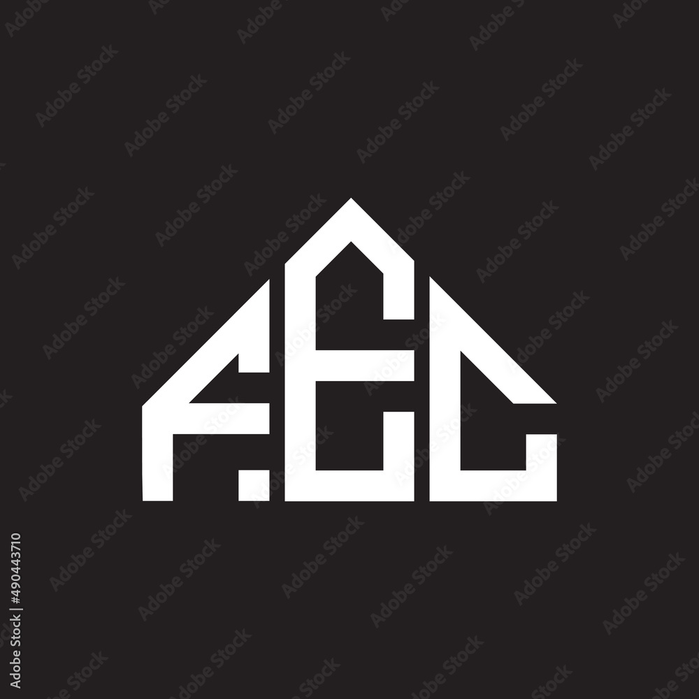FEC letter logo design on black background. FEC creative initials letter logo concept. FEC letter design. FEC letter logo design on black background. FEC creative initials letter logo concept. FEC letter design.