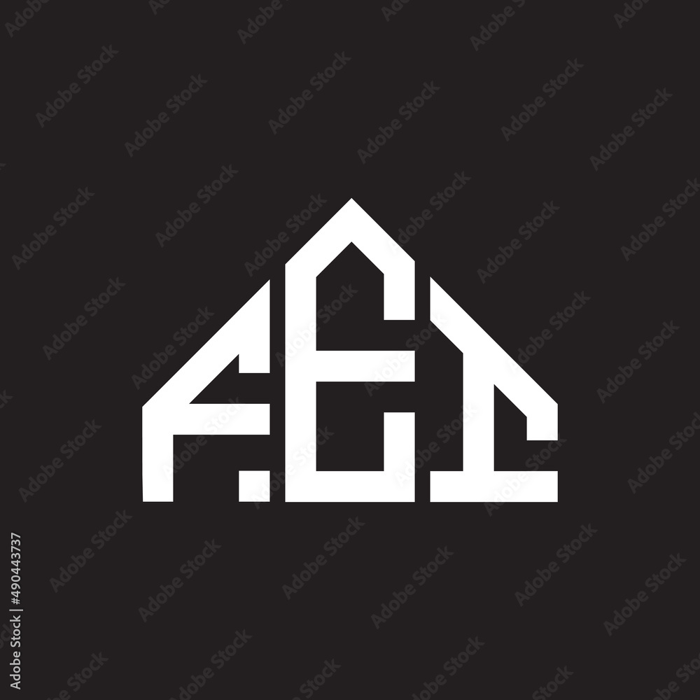 FEI letter logo design on black background. FEI creative initials letter logo concept. FEI letter design. FEI letter logo design on black background. FEI creative initials letter logo concept. FEI letter design.
