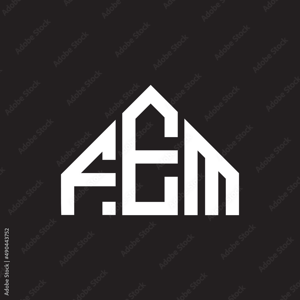 FEM letter logo design on black background. FEM creative initials letter logo concept. FEM letter design. FEM letter logo design on black background. FEM creative initials letter logo concept. FEM letter design.