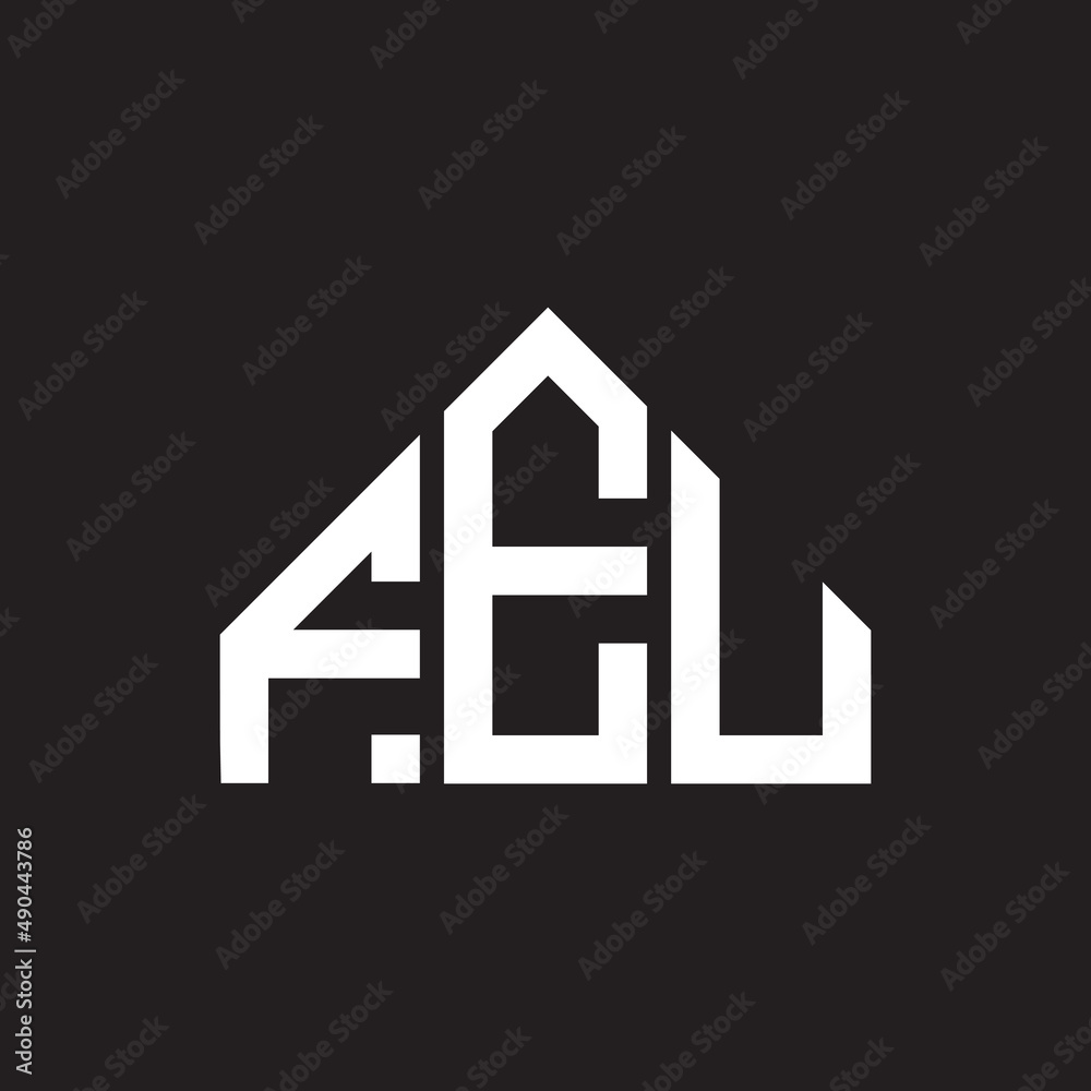 FEU letter logo design on black background. FEU creative initials letter logo concept. FEU letter design. FEU letter logo design on black background. FEU creative initials letter logo concept. FEU letter design.