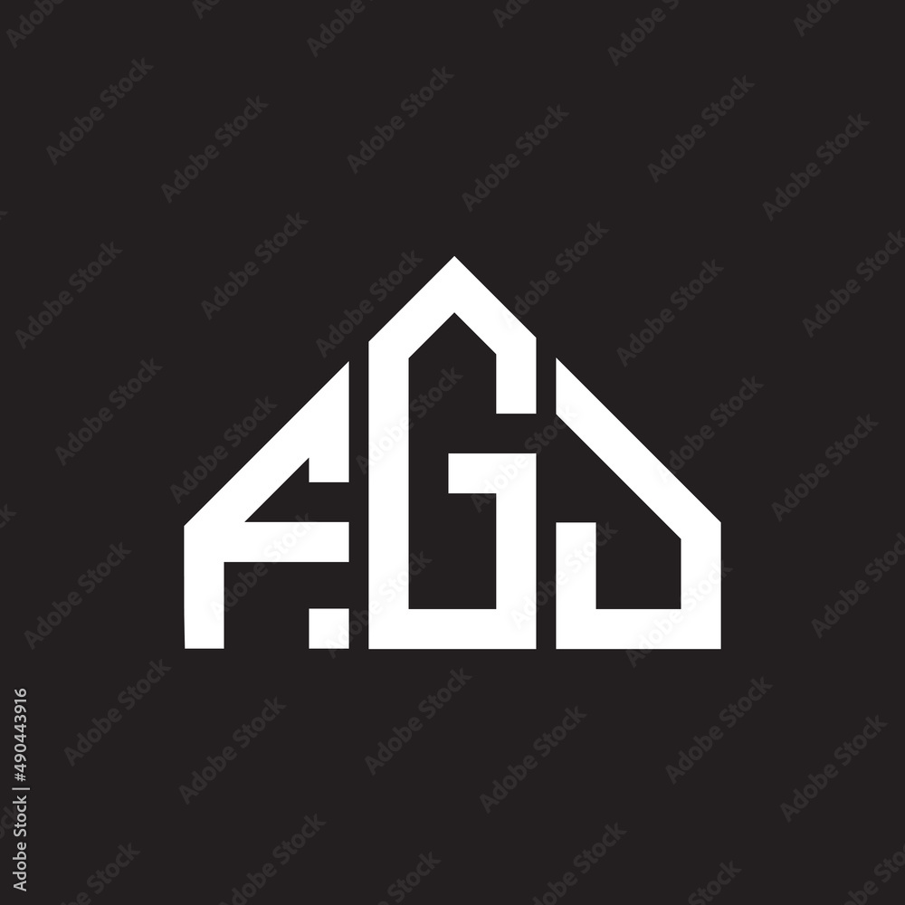 FGJ letter logo design on black background. FGJ creative initials letter logo concept. FGJ letter design. FGJ letter logo design on black background. FGJ creative initials letter logo concept. FGJ letter design.